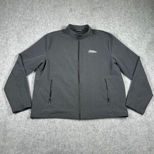 Mercer+Mettle Soft Shell Jacket Mens XL Gray Boston Scientific Full Zip Coat